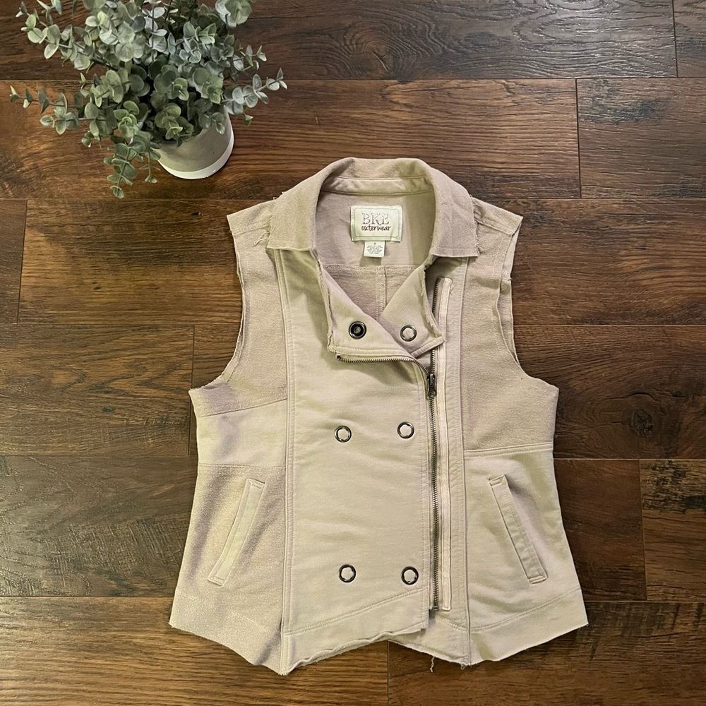 BKE Outerwear Tan Moto Vest